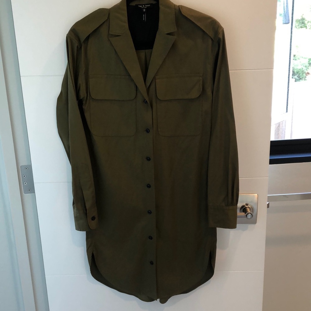 Rag & Bone Mason Pocketed Shirt Dress